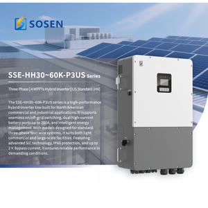 Inversor Solar Híbrido de Alto Voltaje de 60kW, <span class=keywords><strong>3</strong></span> Fases, SSE-HH60K-P3US, 200A, Máx. 1000V, para Todas las Necesidades Comerciales - Product Image 4