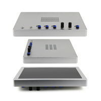 Boîtier en aluminium étanche IP69K, écran tactile industriel de 19 pouces avec cadre de 3 mm, montage sur panneau, avec système d'exploitation Windows 10