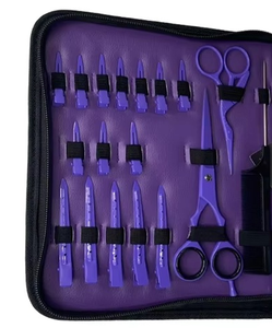 Kit de Herramientas para Extensiones de Cabello de Acero Inoxidable y Plástico de Color Personalizado con Tijeras y Pinzas para Instalación y Remoción - Product Image 1