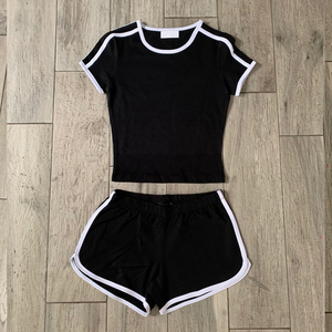 New Design Women Printed Twin <b>Set</b> Casual Two Piece Twin <b>Set</b> For Summers Wear Ladies Training Wear 2 Piece Shirt And Short <b>Set</b> - Product Image 3