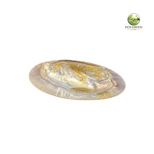 Plateau à bibelots classique fait main en nacre incrustée d'or, assiette en coquillage naturel doré, porte-savon de luxe écologique pour chambre à coucher - Product Image 3