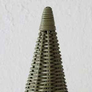 Vietnam OEM ODM Handmade Layered Rattan Christmas <b>Tree</b> Decor Natural Rustic Eco Friendly Holiday Table Ornament - Product Image 3