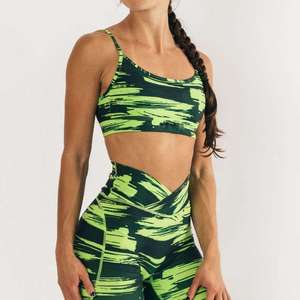 Sujetador deportivo de yoga de alto impacto para mujer 2025 al por mayor, sexy, con estampado por sublimación, talla grande, ajustable, transpirable, ligero y sencillo - Product Image 2