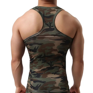 <b>Men</b> Tank Top Undershirt Man Sleeveless Shirt Fitness Gym Clothing Camouflage <b>Singlet</b> Quick Dry Bodybuilding Muscle Vest Elastic - Product Image 3