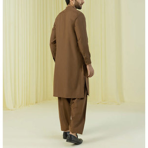 Shalwar Kameez traditionnel en coton pour homme, coupe ajustée, confortable et respirant, idéal pour les mariages et les événements spéciaux - Product Image 2