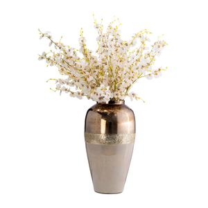 Jarrón de Latón para Mesa con Diseño Acanalado - Centro de Mesa Floral de Metal Hecho a Mano para Bodas, Eventos y Decoración del Hogar al por Mayor - Product Image 1