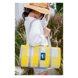Factory Price Portable & Waterproof Easy to Clean 100% Recycled <b>Plastic</b> Polypropylene Foldable Mats Picnic/ Beach Carpet - Product Image 1