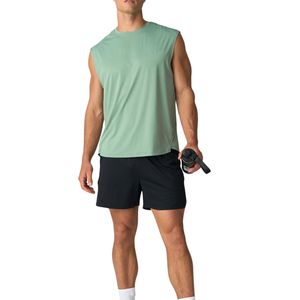 Custom Men Sleeveless Workout Shirt Wholesale OEM ODM Gym Muscle Tank Breathable Athletic Training <b>Top</b> Manufacturer - Product Image 3