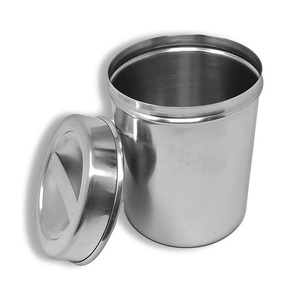 Pot à pansements chirurgicaux en acier inoxydable - Kit chirurgical manuel pour clinique et premiers secours - Product Image 3