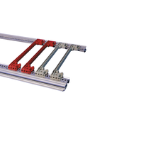 RDEKONO Schroff Guide Rail Horizontal Rail Coding CompactPCI/VME64x PC Plastik 160mm Lebar Alur 2mm Abu-abu Merah Bersertifikasi ROHS