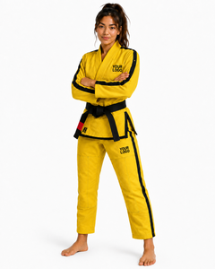 Uniforme de Jiu Jitsu al por Mayor de Alta Calidad, de Algodón/Poliéster, Transpirable, de Secado Rápido, que Absorbe la Humedad, para Artes Marciales - Product Image 3