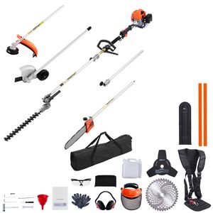 Tagliasiepi a Gas Industriale da 26cc con Funzionalità 6 in 1, Set di Protezioni e Asta di Prolunga - Product Image 1