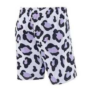 Custom <b>Men</b> Leopard Print Shorts Mid Waist Elastic Breathable Casual Short Length Woven Polyester Swim <b>Trunks</b> - Product Image 1