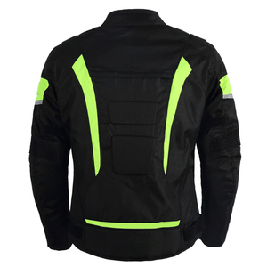 Impact Resistant <b>Biker</b> <b>Jacket</b> Waterproof CE Level Armor <b>Jacket</b> with Reflective Panels for All Weather Riding Night Safety - Product Image 4