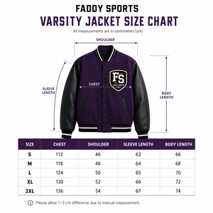 Veste universitaire unisexe Deep Purple avec manches en cuir, patch en chenille, boutons pression sur le devant, logo personnalisé, veste universitaire streetwear OEM - Product Image 6