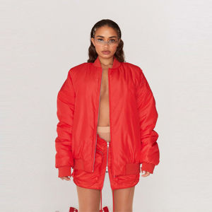 Chaquetas Bomber Lisas y Delgadas con Cierre para Mujer, Chaqueta Bomber Moderna para Mujer Más Vendida con Logotipo Personalizado, Chaqueta Vaquera - Product Image 4