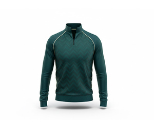 High Quality Custom Water Zip Sports Jacket with Sublimation Printing for <b>Men</b> Women Youth Sportswear Quick Dry Team <b>Pullover</b> - Product Image 4