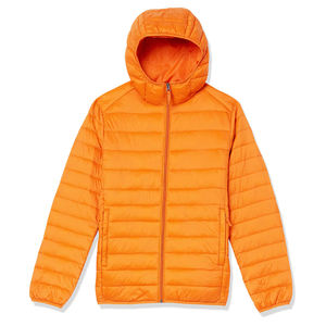 Top Quality <b>Men's</b> Solid Orange Color Puffer <b>Jacket</b> For Winter Use Zipper Closure Formal Style Full Sleeves <b>Jacket</b> For <b>Men's</b> - Product Image 1