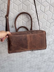 Bolso de Hombro de Cuero Grabado a Mano con Cremallera, Estilo Clásico, de Pelo de Vaca, para Uso Diario de Mujer, Novedad 2026 - Product Image 3