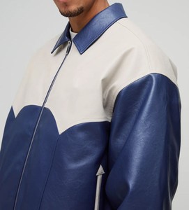 <b>Men's</b> Varsity Letterman <b>Jacket</b> Custom <b>Baseball</b> <b>Jacket</b> Wool Body Leather Sleeves OEM ODM Bulk Wholesale Sportswear Factory - Product Image 4