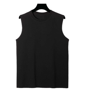 Camiseta sin mangas para hombre OEM, de algodón grueso, deportiva, para gimnasio, pedido al por mayor, precio de fábrica - Product Image 2