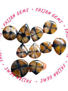 Chaistolite ธรรมชาติที่มีความต้องการสูงรูปแบบที่ดี cabochons อัญมณีหลวมที่ไม่ซ้ำกันของรูปร่างและขนาดเครื่องประดับขัดมัน - Product Image 2