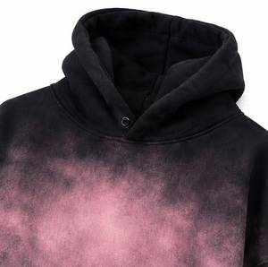 เสื้อฮู้ดดี้ผู้ชายทรงโอเวอร์ไซส์ วินเทจ ลายมัดย้อมไล่สี ผ้าฝ้ายเฟรนช์เทอร์รี่ มีกระเป๋า แห้งเร็ว สไตล์ลำลอง สำหรับฤดูใบไม้ร่วง สตรีทแวร์ - Product Image 4