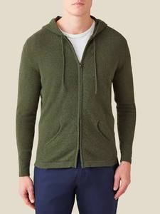 STELLAR Spring Plain Full Zip Hooded <b>Jacket</b> Men's Soft <b>Thick</b> <b>Fleece</b> Polyester/Spandex Casual Long Hoodie Formal Style Zip Front - Product Image 2