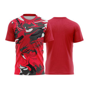 Maillot de football unisexe personnalisé de haute qualité à manches courtes avec logo par sublimation, respirant, séchage rapide, léger, service OEM ODM - Product Image 1