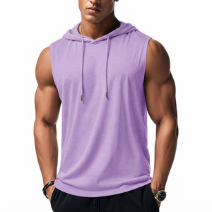 Mens Sleeveless <b>Workout</b> <b>Hoodie</b> Cotton Sports <b>Hoodie</b> Heavyweight Gym Apparel OEM ODM Manufacturer Wholesale Sleeveless <b>Hoodie</b> - Product Image 5