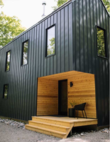 Maison en bois de style moderne, maison préfabriquée en bois