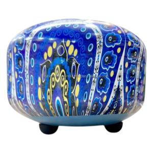 Tambour à langue en acier avec motif Hamsa émaillé, maillet en caoutchouc, instrument musical pour la méditation, le yoga et la relaxation, cadeau - Product Image 2