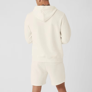 Outfits Long Sleeve and Shorts Men's Tracksuits Custom logo Waffle Sweatshirt <b>Set</b> Two Piece Pullover Sweatshirt Hoodies <b>Sets</b> - Product Image 2