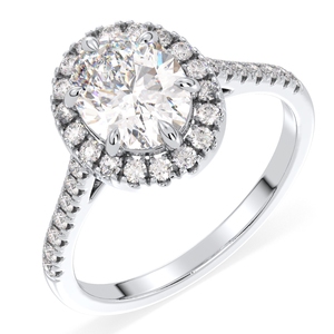 Bijoux fins personnalisés REYES, alliances en or blanc 14 carats avec diamants ronds, design classique, nouveaux bijoux de style chrétien pour femmes - Product Image 2