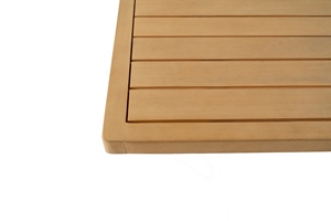 Table à manger extérieure en bois à lattes | Patio moderne durable, meubles de jardin et de villa | Fabricant du Vietnam - Product Image 4