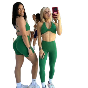Sujetador Deportivo Ligero Sin Costuras de Alta Calidad para Mujer, Logotipo Personalizado en la Parte Delantera, Transpirable, Ecológico, de Secado Rápido y Antibacteriano - Product Image 5