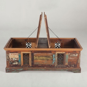 โต๊ะกาแฟไม้โบราณไม้โทรมๆดีไซน์บ้านไร่ทำจากไม้สำหรับเฟอร์นิเจอร์บ้าน - Product Image 3