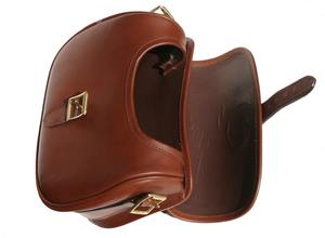 Sac de transport pour cartouches en cuir pleine fleur durable, pochette utilitaire extérieure élégante d'inspiration patrimoniale avec fermeture sécurisée - Product Image 3