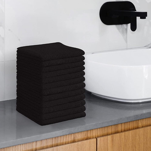 Quick-Dry Machine Made Hotel Use <b>Towels</b> White Cotton Face <b>Towel</b> Set Stripe Pattern Rectangle With Cheap Price & OEM Service - Product Image 4