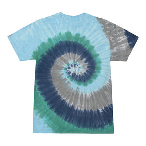Camiseta Tie Dye en Espiral con Logotipo Personalizado, 100% Algodón, Estilo Urbano Holgado, Informal, Unisex, para Verano, Venta al Por Mayor - Product Image 6