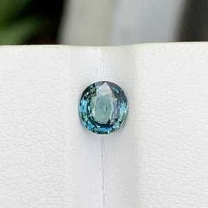 Saphir bleu vert naturel de Madagascar, taille ovale, qualité Eye Clean, pierre précieuse non montée pour bague de fiançailles et bijoux - Product Image 2