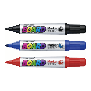 Marcadores Permanentes para Pizarra Blanca Monami de Bajo Olor, Punta Redonda de 2 mm, Colores de Tinta Surtidos para la Escuela - Product Image 3