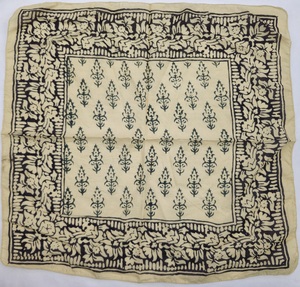 Pañuelo de Algodón Estampado a Mano, Ecológico, Estilo Boho, para el Cabello, Accesorio de Verano para Viajes y Playa, Pañuelo Geométrico - Product Image 5