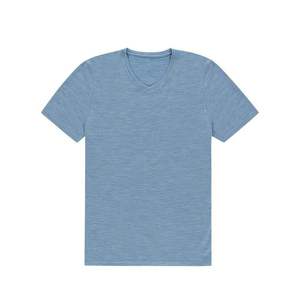 Cheap Price Premium Cotton V neck <b>Short</b> Sleeve T Shirt Men Women Soft Comfortable Casual Tee Customizable - Product Image 4
