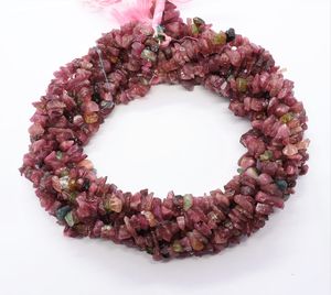 Perles de tourmaline naturelle rose et verte non taillées AAA+ 6-7MM pour la fabrication de bijoux et colliers - Product Image 3