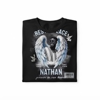 T-shirt commémoratif personnalisé 100% coton En souvenir de [Nom du défunt] T-shirt d'hommage funéraire DTF DTG Vente en gros OEM ODM