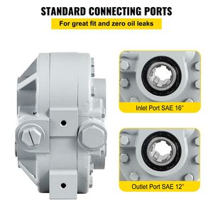 Pompa Idraulica 21.2GPM con 12 Porte di Uscita SAE, Motore Idraulico 540RPM per Spaccalegna 2250PSI, Pompa Idraulica per Spaccalegna 2250PSI - Product Image 4