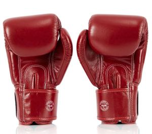 ถุงมือชกมวยรุ่น Pro Punching Custom Red Fairtex One สำหรับการแข่งขัน ดีไซน์สายรัดสวมใส่สบาย ทนทาน ผลิตจากหนังแท้ สำหรับการฝึกซ้อม - Product Image 3