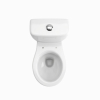 Mini WC moderne en céramique deux pièces, à fixation au sol (S-Trap/P-Trap), facile à nettoyer, double chasse, pour hôtels, écoles, hôpitaux, appartements