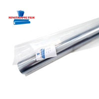 Rouleau de film PVC souple transparent normal, résistant à l'humidité, feuille de plastique flexible transparente pour l'emballage de produits et de meubles